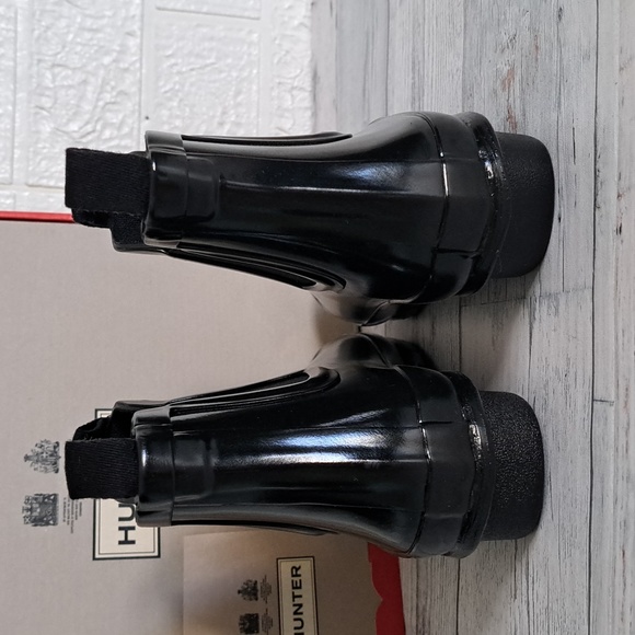 Hunter Big Kids Original Gloss Chelsea Boots 3B/4G - Picture 10 of 11